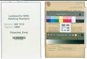 Entnazifizierung Ernst Polaschek , geb. 11.05.1921 (Konzertmeister)