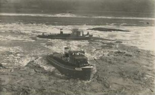 Eisbrecher am Binger Loch