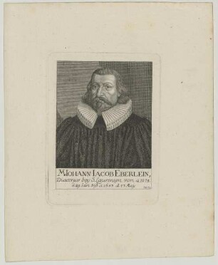 Bildnis des Iohann Iacob Eberlein