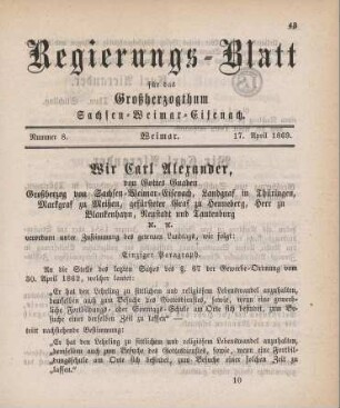 Nr. 8 : 17. April 1869