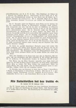 Als Ruhedivision bei der Gruppe Vailly