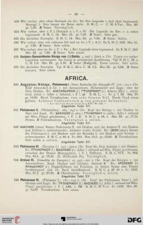 Africa (Nr. 640-666)