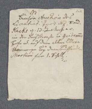 Notizen über Bibliotheken und Auktionen betreffend Adam Friedrich Keck