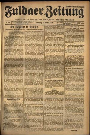Ausgabe vom Samstag, den 21. März 1925.