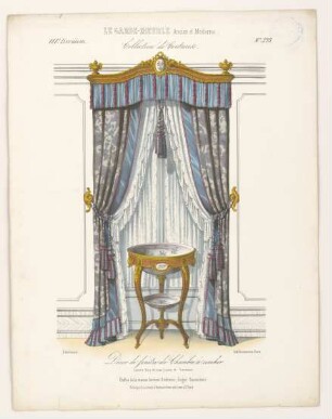 "Décors de Fenètre de chambre à coucher", aus: Le Garde-meuble