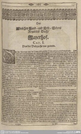 Des Adelichen Land- und Feld-Lebens Neundtes Buch/Mayerhof.