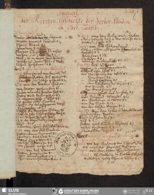 Kirchen-Geschichte der Sorber-Wenden in Ober-Lausitz