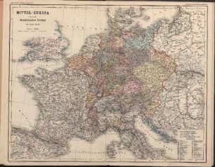 Mittel-Europa nach dem Westfälischen Frieden im Jahre 1648