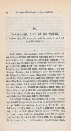 26-53 Das vaticanische Concil und seine Beschlüsse