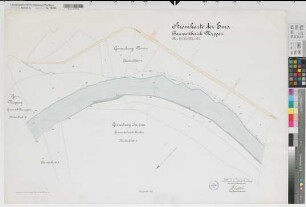 Ems Bauwartbezirk Meppen Stromkarte Meppen - Versen - Hemsen km 9,3-10,2 1904 1 : 1000 64 x 100 farb. Druck: Bogdan Gisevius Dortmund-Ems-Kanal Verwaltung B Nr. 504