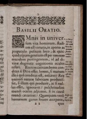 Basilii Oratio