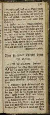 Eines sterbenden Christen letztes Lob Gottes
