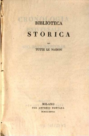Cronologia Universale