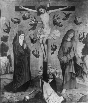 Christus am Kreuz mit Maria und Johannes