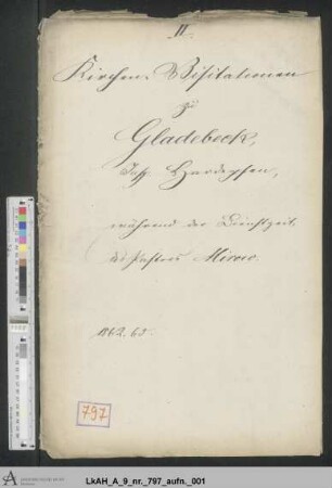 Gladebeck: Visitationsakten