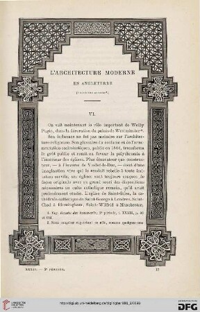 2. Pér. 34.1886: L' architecture moderne en Angleterre, 3