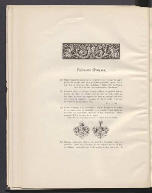 Faïences diverses