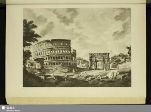 Pannini: Kolosseum und Konstantinsbogen