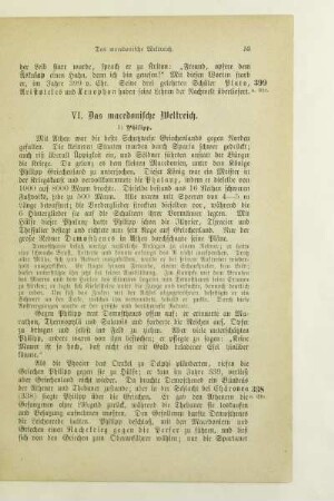 VI. Das macedonische Weltreich