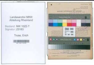 Entnazifizierung Erich Truse , geb. 19.07.1900 (Riemendreher)