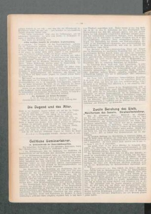 Geistliche Seminarlehrer : 26. Petitionsbericht der Unterrichtskommission