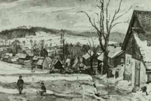 Lausitzer Dorf im Winter