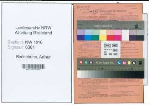 Entnazifizierung Arthur Redschuhn , geb. 06.10.1901 (Zollbeamter)