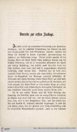 Vorrede zur ersten Auflage