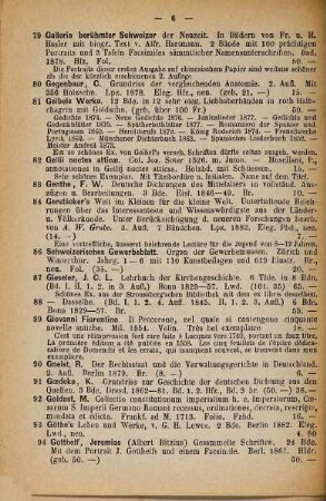 Antiquarischer Anzeiger von Felix Schneider in Basel. 55. 1882