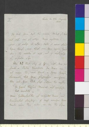 Brief von Sander, Sophia Friederika Henriette an Goethe, Johann Wolfgang von