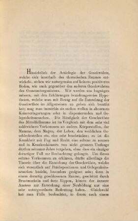 Über intrathoracische Tumoren : Inaug.-Diss.