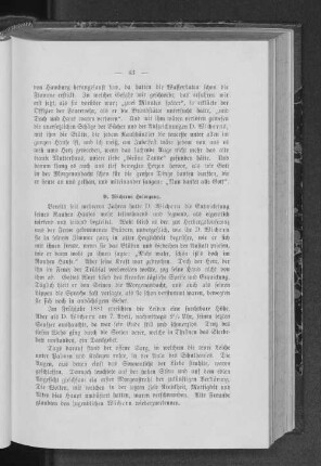 D. Wicherns Heimgang.