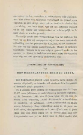 Uitbreiding en versterking van het Nederlandsch-Indisch leger