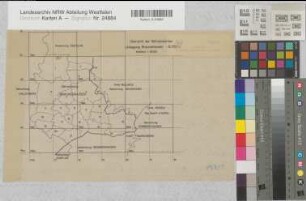Braunshausen (Hallenberg), Umlegung Braunshausen, Übersicht der Rahmenkarte