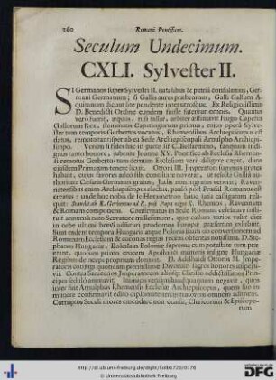 Seculum XI.