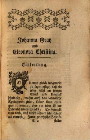 Herrn Ludwig Holbergs der Historie öffentlichen Lehrers, des Consistorii Beysitzers, und der Akademie Qvästors verglichene Geschichte verschiedener Heldinnen und andrer berühmten Damen : Nach dem Beyspiel des Plutarchs, 2