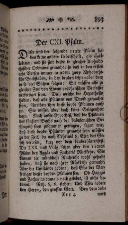 Der CXI. Psalm.