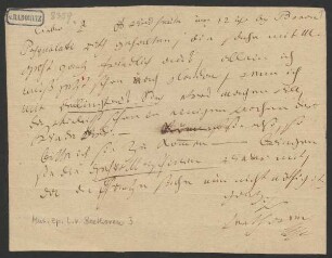 Brief an Mikulás Zmeskal : 11.01.1814