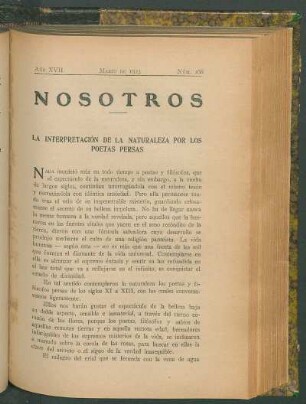 La interpretación de la naturaleza por los poetas persas