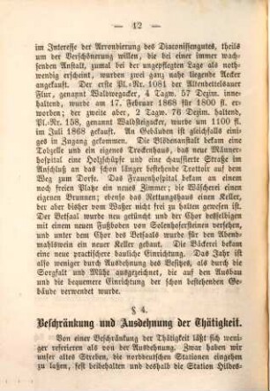 Jahresbericht der Evang.-Luth. Diakonissenanstalt Neuendettelsau : Bestand und Fortgang, 15. 1867/68