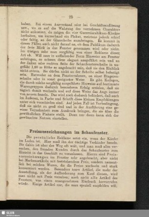 Preisauszeichnungen im Schaufenster