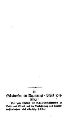 Schulwesen im Regierungs-bezirk Düsseldorf