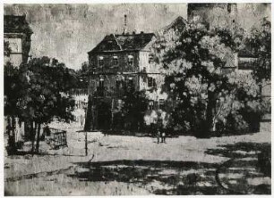 Der Burgplatz am Schloß in Weimar