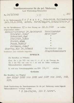 Hofmann, Friedrich