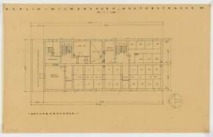 Wohnhaus Nestorstraße 53, Berlin-Wilmersdorf: Grundriss Kellergeschoss 1:100