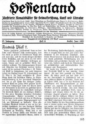 Heft 6, Juni 1925