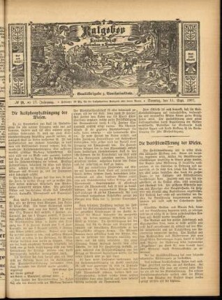Ausgabe vom Sonntag, den 15. September 1907.