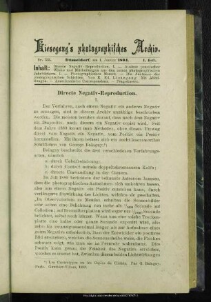 Directe Negativ-Reproduction