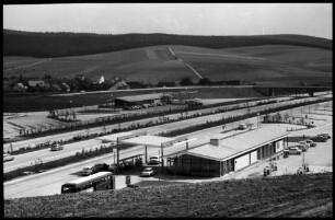 Ildehausen: Raststätte, Gesamtansicht, von oben