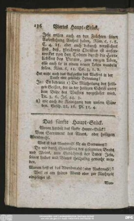 Das fünfte Haupt-Stück.